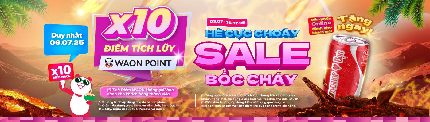hè rực choáy x10 waon point