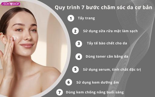 Quy trình 7 bước chăm sóc da cơ bản dành cho người mới image 1