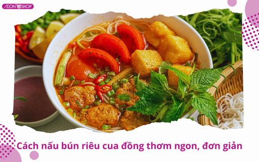 Cách nấu bún riêu cua đồng thơm ngon, nước dùng đậm đà dễ làm tại nhà image 1