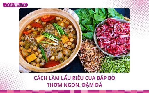 Cách nấu lẩu riêu cua bắp bò ngọt thơm chuẩn vị image 1