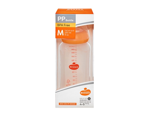 Bình Sữa Cổ Hẹp Angel 250ml Wesser ảnh 2