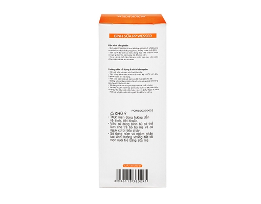 Bình Sữa Cổ Hẹp Angel 250ml Wesser ảnh 3