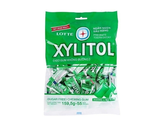 Kẹo Cao Su Xylitol Lime Mint 159g Lotte ảnh 0