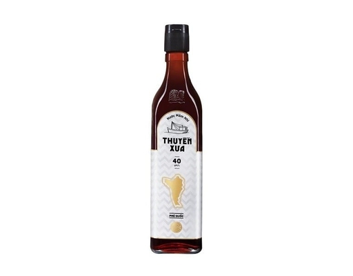 Nước Mắm 40 Độ Đạm Chai Trắng 500ml Thuyền Xưa ảnh 0
