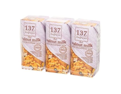 Lốc 3 Hộp Sữa Hạt Óc Chó Nguyên Chất 137 Degrees 180ml 137 Degrees ảnh 0