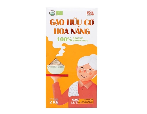 Gạo Lứt Hữu Cơ 2000g Hoa Nắng ảnh 0