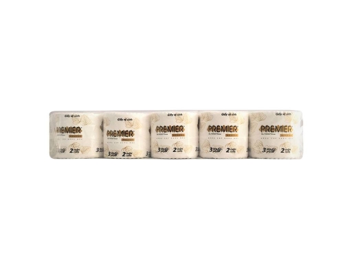 Giấy Vệ Sinh Deluxe Trắng 3 Lớp Có Lõi 10 Cuộn Premier ảnh 0
