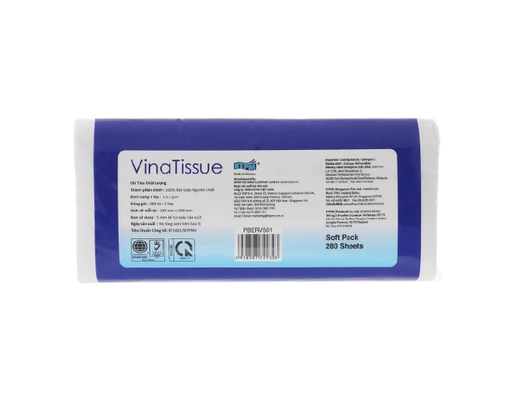 Lô 2+1 Khăn Giấy Rút 2 Lớp - 280 Tờ x 3 Gói Vinatissue ảnh 3