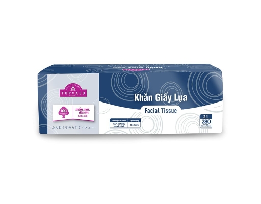 Khăn Giấy Lụa 2 Lớp 280 Tờ TOPVALU ảnh 2