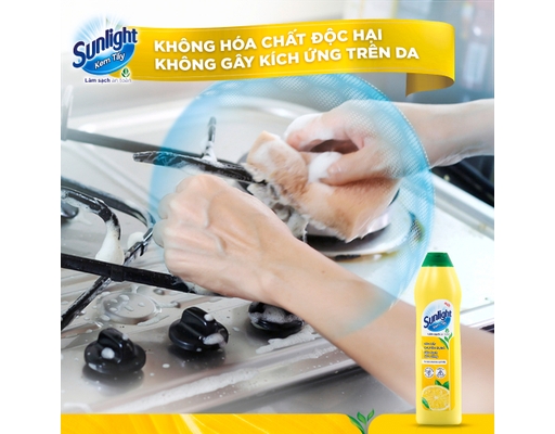 Kem Tẩy Đa Năng Hương Chanh 690g Sunlight ảnh 4
