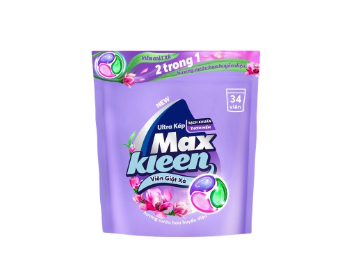 Viên Giặt Xả 2In1 Hương Nước Hoa Huyền Diệu - 34 Viên x 15g Maxkleen ảnh 0