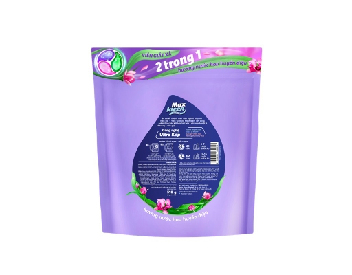 Viên Giặt Xả 2In1 Hương Nước Hoa Huyền Diệu - 34 Viên x 15g Maxkleen ảnh 1