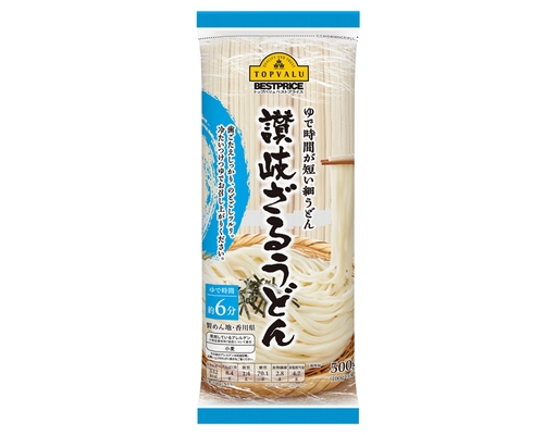 Mì Udon Sanuki Zaru 500g TOPVALU ảnh 1