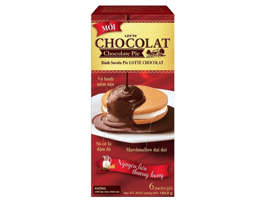 Bánh Socola Pie 170g Lotte Chocolatee ảnh 2