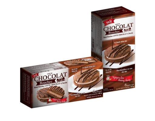 Bánh Bouchee Vị Socola 162g Lotte Chocolatee ảnh 0