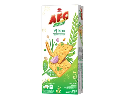 Bánh Cracker AFC Dinh Dưỡng Vị Rau Cải Hộp 172g Giá Tốt Tháng 5/2026