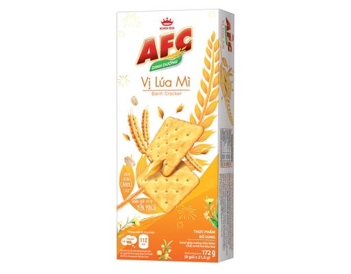 Bánh Cracker Dinh Dưỡng Vị Lúa Mì 172g AFC ảnh 1