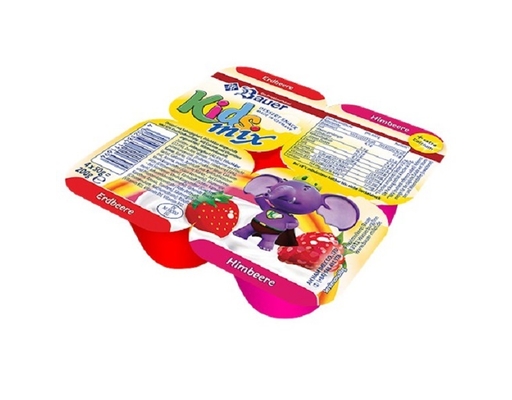 Phô Mai Hoa Quả Kids Mix Vị Dâu Mâm Xôi - 4 x 50g Bauer ảnh 0