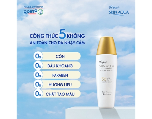 Sữa Chống Nắng Dưỡng Da Sáng Mịn Clear White SPF50+ PA++++ 25g Sunplay ảnh 9