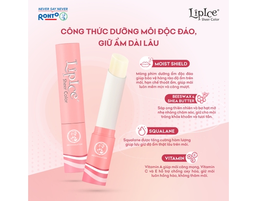 Son Dưỡng Sheer Color Honey Hương Táo 2.4g LipIce ảnh 3