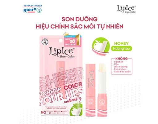 Son Dưỡng Sheer Color Honey Hương Táo 2.4g LipIce ảnh 4