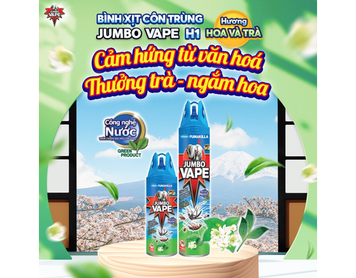 Xịt Côn Trùng H20 Hương Hoa Và Trà 680ml Jumbo ảnh 3