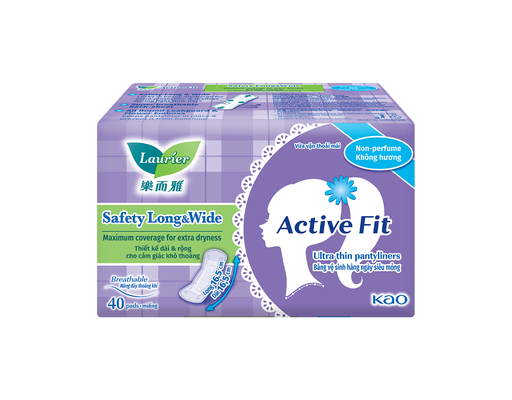 Băng Vệ Sinh Ngày Đầu - Cuối Active Fit Không Hương 40 Miếng Laurier ảnh 0