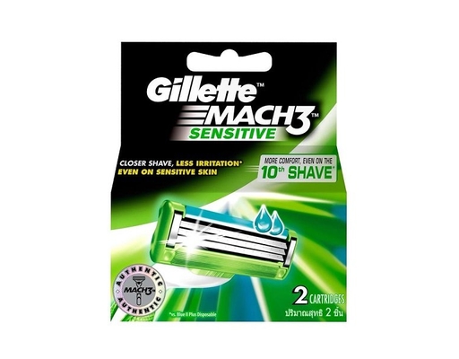 Lưỡi Dao Cạo Mach3 Sensitive 3 Lưỡi Dao 2 Cái GILLETTE ảnh 0