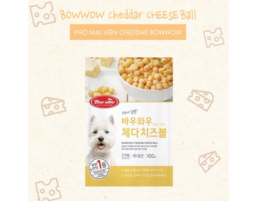 Phô Mai Viên Cho Chó CB-CS-100 100g Bowwow ảnh 1