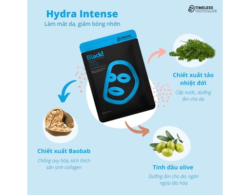 Mặt Nạ Đen Timeless Truth Mask Than Hoạt Tính Tăng Cường Độ Ẩm Hydra ...