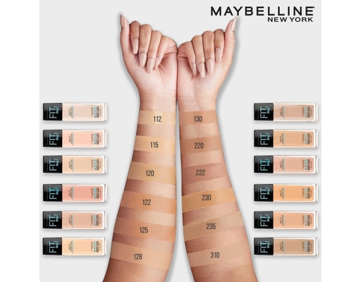 Kem Nền Kiềm Dầu Chống Nắng Fit Me Matte+Poreless SPF22 118 Light Beige 30ml MAYBELLINE ảnh 3