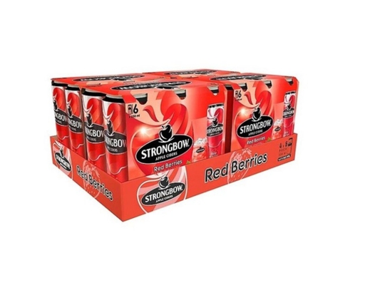 Thùng 24 Lon Strongbow Apple Ciders Red Berrie 330ml x 24