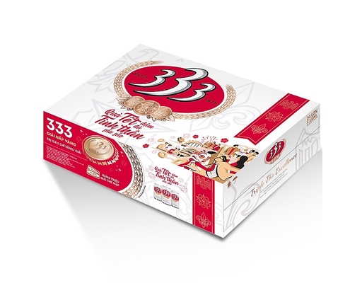 Thùng 24 Lon Bia 333 330ml 333 ảnh 2