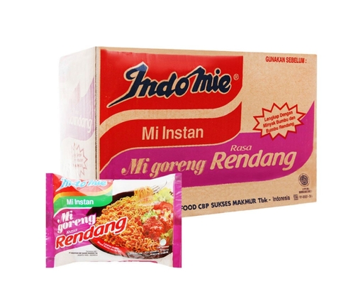 Thùng 40 Gói Mì Xào Khô Indomie Vị Bò Cay Gói 91g Indomie ảnh 0