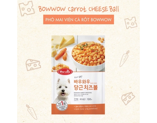Phô Mai Cho Chó Vị Cà Rốt 100g Bowwow ảnh 1