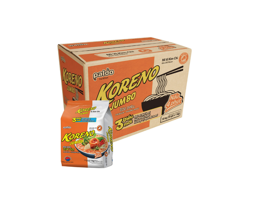 Thùng 10 Lốc Mì Jumbo Vị Kim Chi - 03042014 Koreno ảnh 0