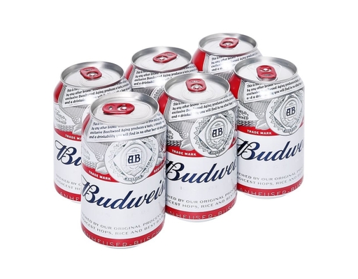 6 Lon Bia Budweiser 330ml Budweiser ảnh 1