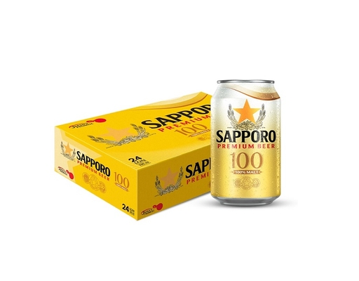 Thùng 24 Lon Bia Sapporo Premium 100 330ml Sapporo ảnh 1