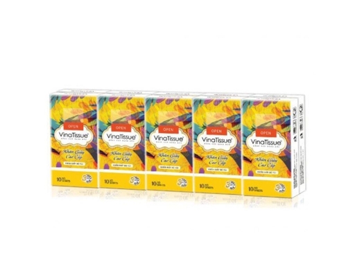 Khăn Giấy Bỏ Túi 3 Lớp - 10 Gói x 10 Tờ Vinatissue ảnh 0