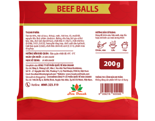 Bò Viên 200g Hoa Doanh ảnh 1