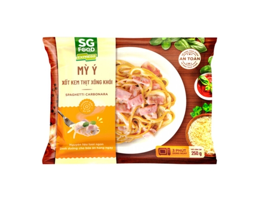 Mỳ Ý Xốt Kem Thịt Xông Khói 250g Sài Gòn Food ảnh 0
