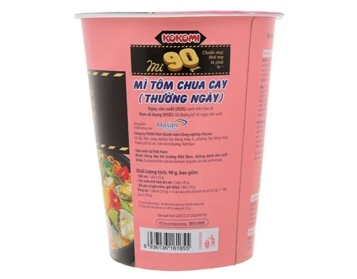 Mì Kokomi Đại Vị Tôm Chua Cay Ly 90G Kokomi ảnh 1