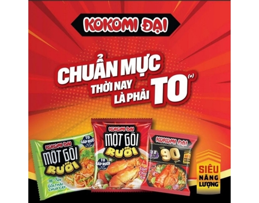 Thùng 30 Gói Mì Trộn Đại Gói Rưỡi 134g - 09455146 Kokomi ảnh 2
