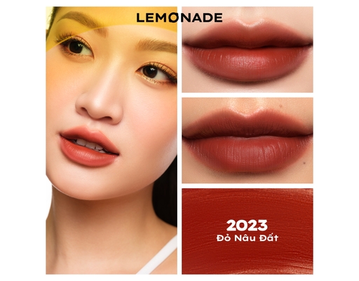 Son Kem Mịn Lì Thuần Chay Màu Đỏ Nâu Đất Perfect Couple 5 Years #2023 5g Lemonade ảnh 1