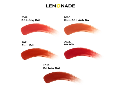 Son Kem Mịn Lì Thuần Chay Màu Đỏ Nâu Đất Perfect Couple 5 Years #2023 5g Lemonade ảnh 4