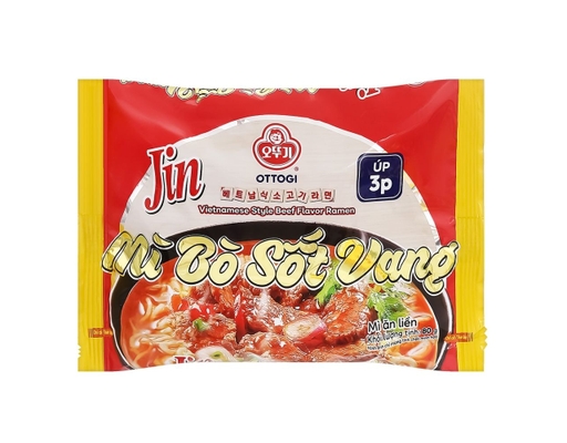 Thùng 30 Mì Jin Bò Sốt Vang 80g - 09588400 Otoki ảnh 1