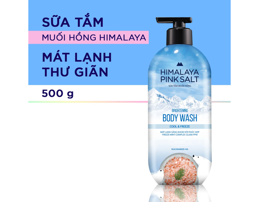 Sữa Tắm Muối Hồng Himalaya Mát Lạnh Thư Giãn 500g HIMALAYA PINK SALT ảnh 1