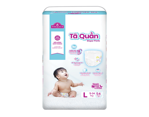 Tã Quần L54 Cho Bé Từ 9-14kg 54 Miếng TOPVALU ảnh 1