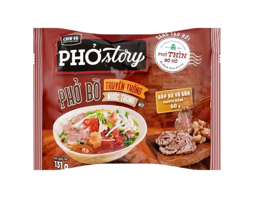 Thùng 15 Gói Phở Chinsu Vị Bò Truyền Thống Gói 131G - 09309937 CHIN-SU ảnh 1
