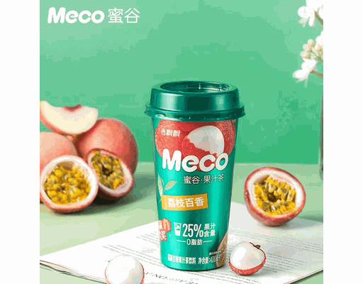 Trà Hoa Quả Vị Vải Chanh Leo 400ml Meco ảnh 1